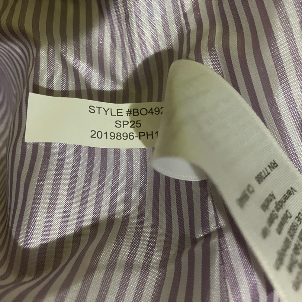 J.CREW Lilac linen cotton blazer jacket size 10 NWOT Sp 25 herringbone Easter - Picture 8 of 11